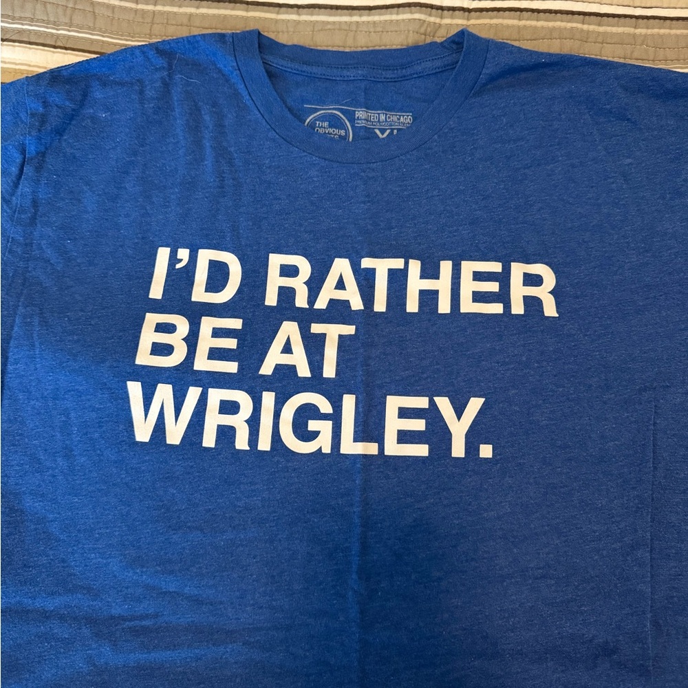 Cubs Wrigley Blue T-Shirt